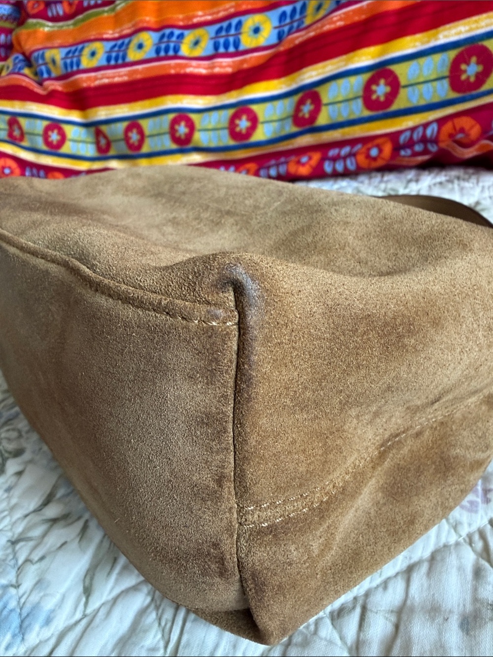 Coach Suede Vintage Demi Hobo Shoulder Bag Y2K - Picture 10 of 16